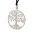 Zilveren tree of life hanger met waxkoord uit Bali