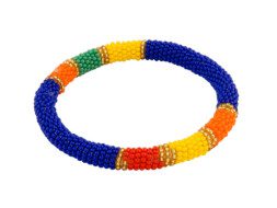 Kralen armband uit Afrika in diverse kleuren